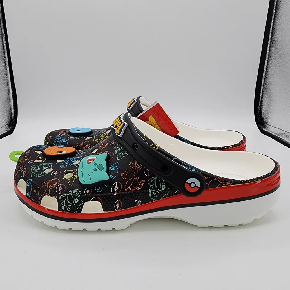 Crocs x Pokemon Pokemon Starters Classic Clog Mens Size 11‎ with Charms NEW